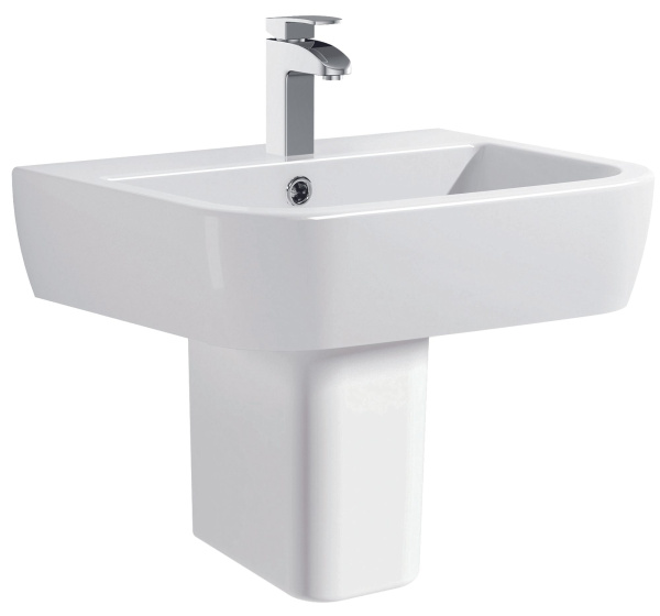 Полупьедестал для раковины Allen Brau Infinity 4.21009.20 белый глянец