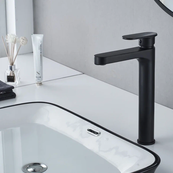 Смеситель для раковины Shevanik S8711H, черный