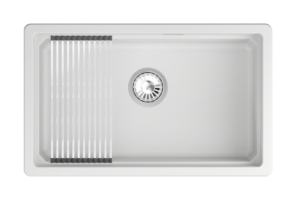 Мойка для кухни Granula Kitchen Space 7303iU арктик, 73х45 см, прямоугольная