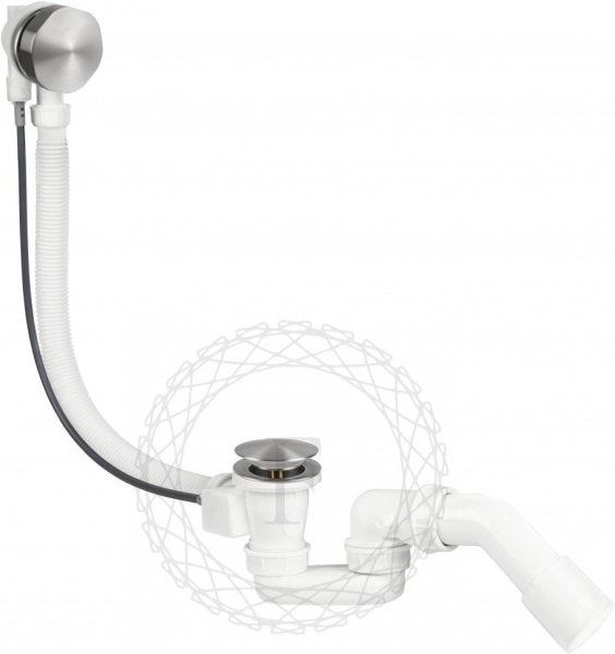 Сифон для ванны полуавтоматический FILARETE FL80 (Никель)