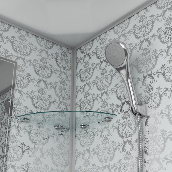 Душевая кабина Niagara Luxe NG-7702W 100x100х210, низкий поддон 15 см, стенки белые