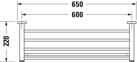 Полотенцедержатель Duravit D-Code 650 0099251000
