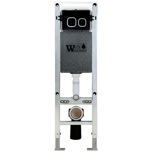 Унитаз с инсталляцией WeltWasser AMBERG 350 ST + NESENBACH 004 GL-WT + AMBERG RD-BL