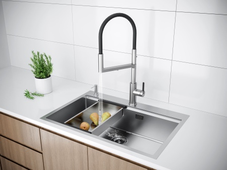 Мойка нерж. сталь KRONER-PRO 75, PM707551-BS, брашированная сталь, 750х510мм, Paulmark