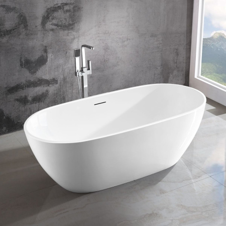 Ванна акриловая Vincea VBT-408-1500, 1500*815*580, цвет белый, щелевой перелив