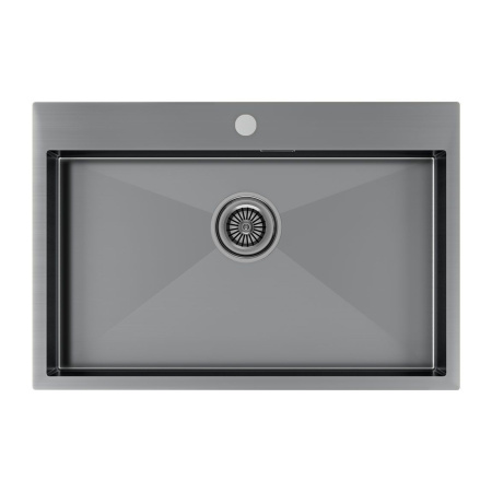 Мойка нерж. сталь KRONER 75, PM217551-GM, вороненая сталь, 750х510мм, Paulmark