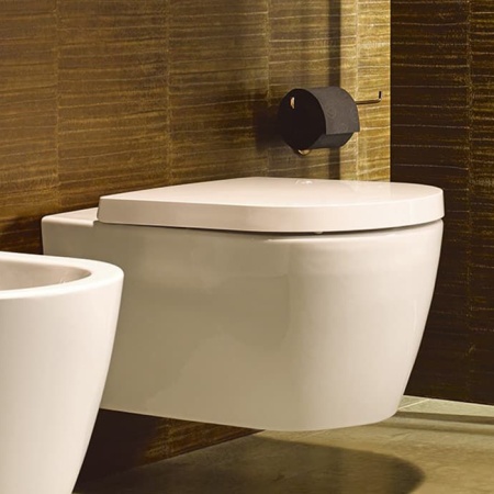 Duravit Me by Starck Комплект: подвесной унитаз 57х37см, Rimless 252909+ сиденье с мягким закрыванием 002009 45290900A1 (252909+002009)