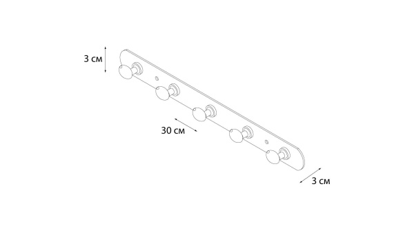 Планка 5 крючков Fixsen FX-1415