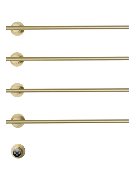 Полотенцесушитель электрический встраиваемый WONZON & WOGHAND, Брашированное золото (WW-A364-BG)