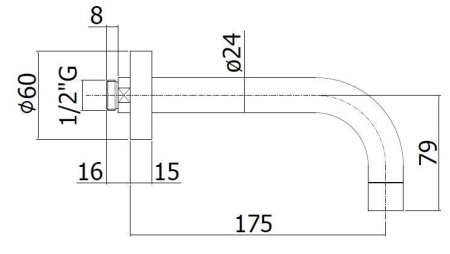Излив Paffoni LIGHT ZBOC041CR