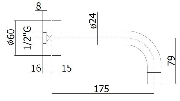 Излив Paffoni LIGHT ZBOC041CR