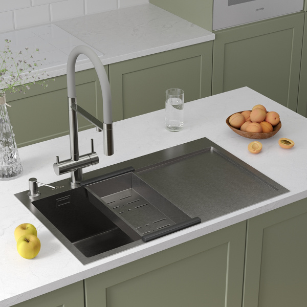 Кухонная мойка Roxen Vespa 78 левосторонняя