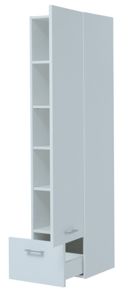 Шкаф-пенал для ванной Aquanet Нота 40 белый