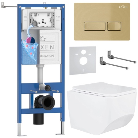 Комплект 6 в 1 RoxenBath StounFix Dual Fresh 968081 (состоит из: 710200, Caspia 410280GВ, 530145-01)