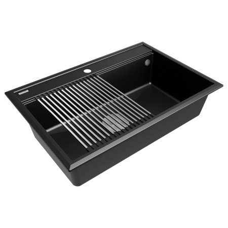 Мойка STEPIA 80, IT-GRANIT, PM117551-BLM, черный, 750х510, Paulmark