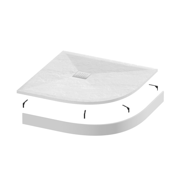 Поддон полукруг Grossman Strong GR-S1100100 белый 100x100x2.5