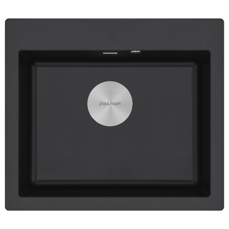 Мойка KANTE 60, IT-GRANIT, PM106052-BL, черный гранит, 600х520 мм, Paulmark