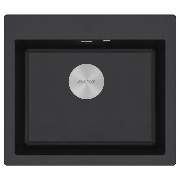 Мойка KANTE 60, IT-GRANIT, PM106052-BL, черный гранит, 600х520 мм, Paulmark