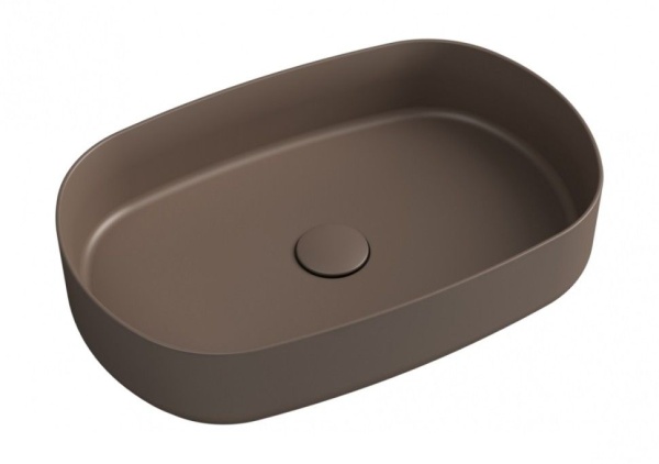 Раковина ISVEA Infinity накладная 550*360*120 цвет коричневый 10NF65055SV-2H