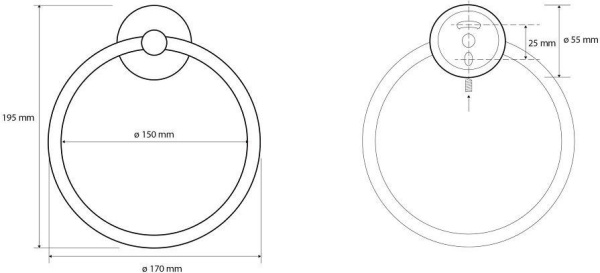 Держатель для полотенец Bemeta White 104104064