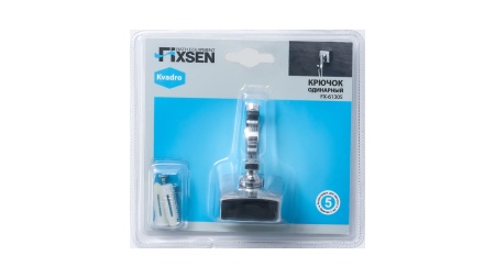 Крючок одинарный Fixsen Kvadro FX-61305