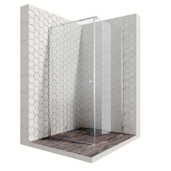 Душевой уголок Ambassador Diamond 12011104L-MA1, прямоугольный, точечный трап, 120х80