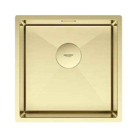 Мойка нерж. сталь NEXT 44 UNI, PM214444-LG, светлое золото, 440х440мм, Paulmark 1,2мм