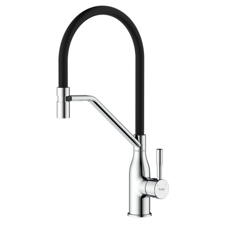 Смеситель для кухни с гибким изливом и режимом душ FRAP F4497, хром