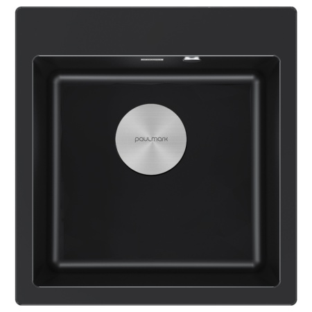 Мойка KANTE 50, IT-GRANIT, PM105152-BLM, черный, 510х520, Paulmark