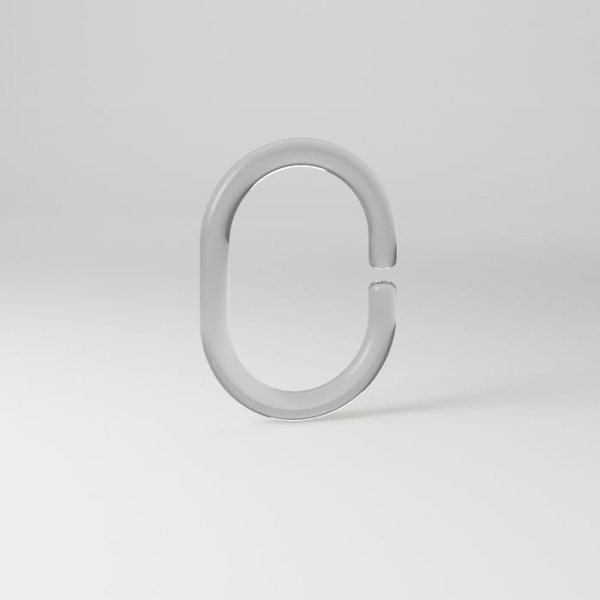 Набор колец для шторы в ванную комнату IDDIS Rings RID012P