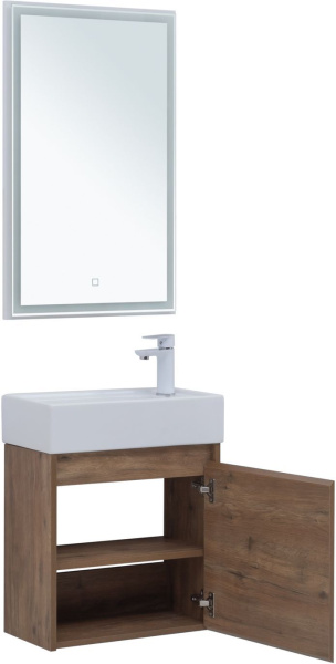 Мебель для ванной Aquanet Nova Lite 50 дуб рустикальный (с дверецей)