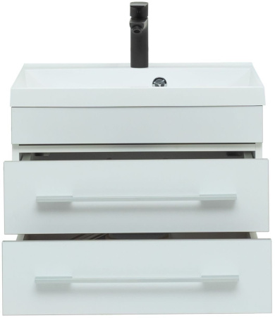 Тумба под раковину Aquanet Верона 58 белый (подвесная 2 ящика)