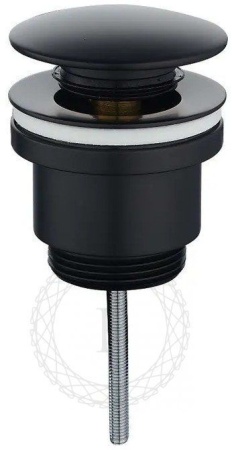 Донный клапан FILARETE FL75 (Черный матовый)