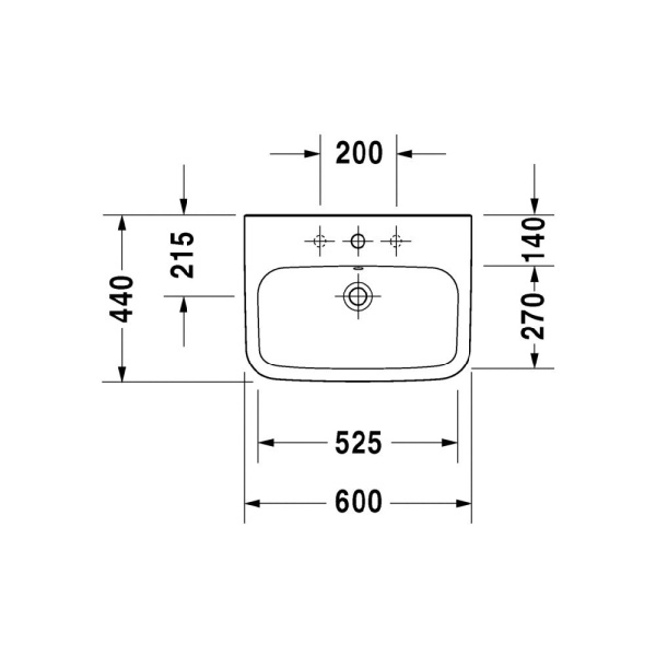 Раковина Duravit Durastyle 60 см 2319600000