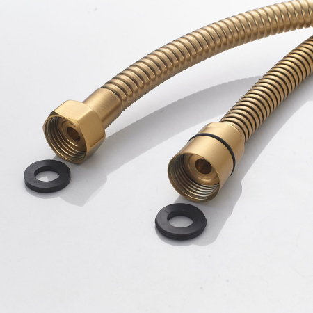 Душевая система Shevanik S4136G, золотой сатин