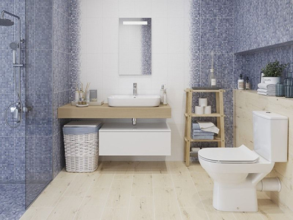 Зеркало Cersanit LED 010 base 40x70 с подсветкой прямоугольное Ecom, KN-LU-LED010*40-b-Os