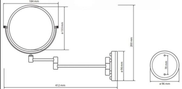 Косметическое зеркало Bemeta Neo 106301705