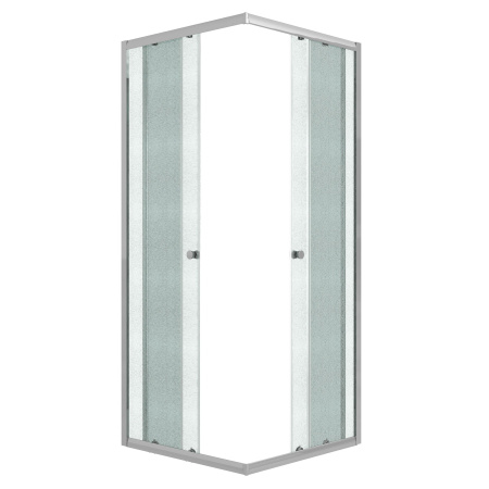 Душевое ограждение Niagara Eco NG-1008-14QMT (80х80х190) квадрат,раздвижное,хром,стекло матовое