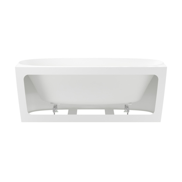 Акриловая ванна в наборе 3 в 1: пристенная ванна, ножки, экран Wellsee Belle Spa 2.0 235801000