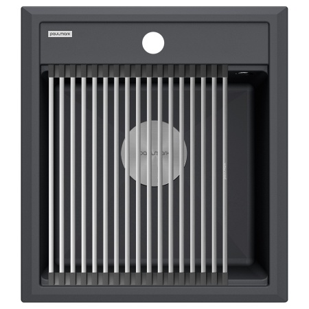 Мойка STEPIA 45, IT-GRANIT, PM114651-AN, антрацит, 460х510, Paulmark