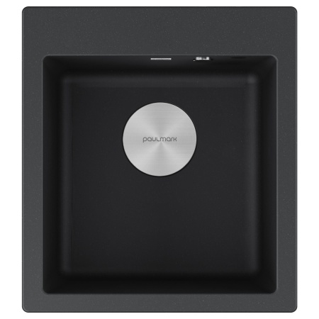 Мойка KANTE 45, IT-GRANIT, PM104651-BL, черный гранит, 460х510 мм, Paulmark