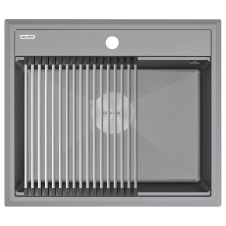 Мойка STEPIA 60, IT-GRANIT, PM115951-GRM , серый металлик, 590х510, Paulmark