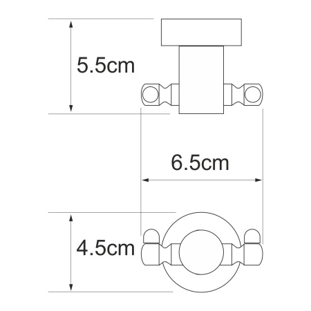 Крючок двойной WasserKRAFT Donau K-9423D
