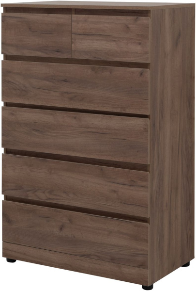 Комод Aquanet Сканди 800x480 Дуб крафт (6 ящиков)