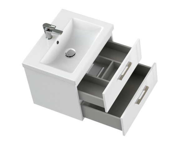 Тумба под раковину подвесная Cersanit LARA 60 для COMO 60 белый, 64133