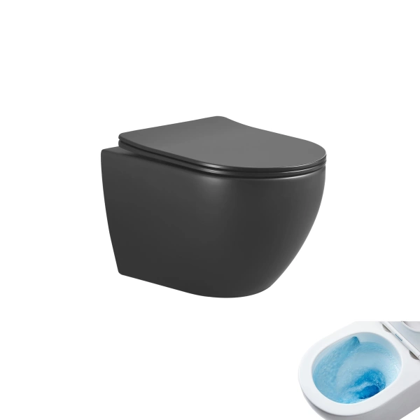 Подвесной унитаз Gid Tr2122TF-Bm