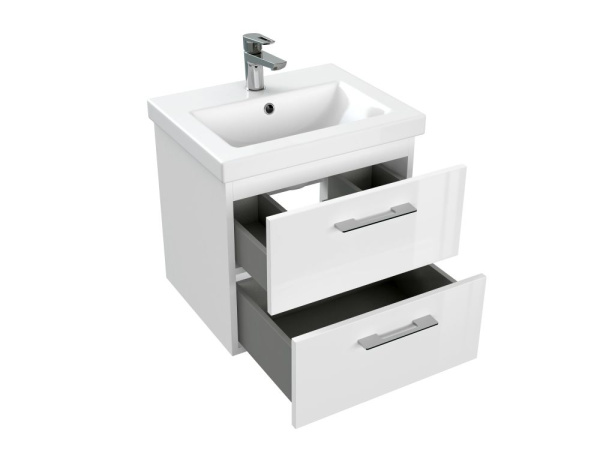 Тумба под раковину подвесная Cersanit LARA 50 для COMO 50 белый, 64131