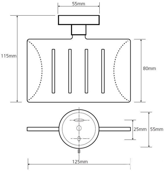 Мыльница для ванной Bemeta Neo 104208085