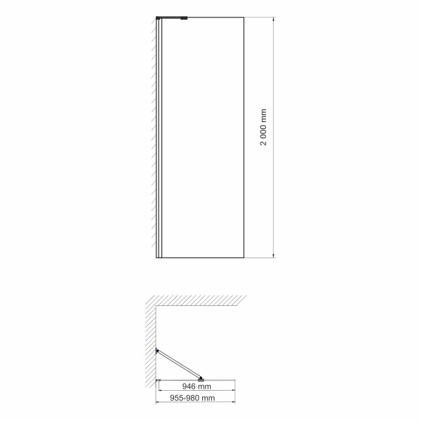 Обратная панель WasserKRAFT Aller 10H10-RP100