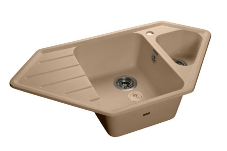 Кухонная мойка GranFest CORNER C-950E топаз
